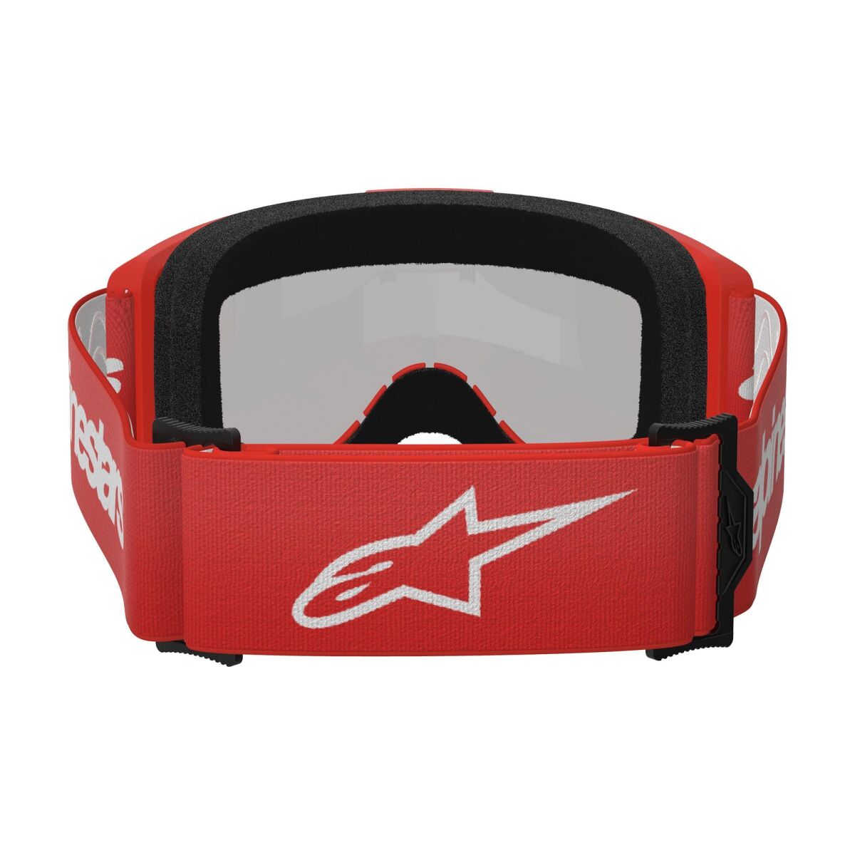 Alpinestars Vision 3 Wordmark Goggle Motocross Goggles Red / Silver