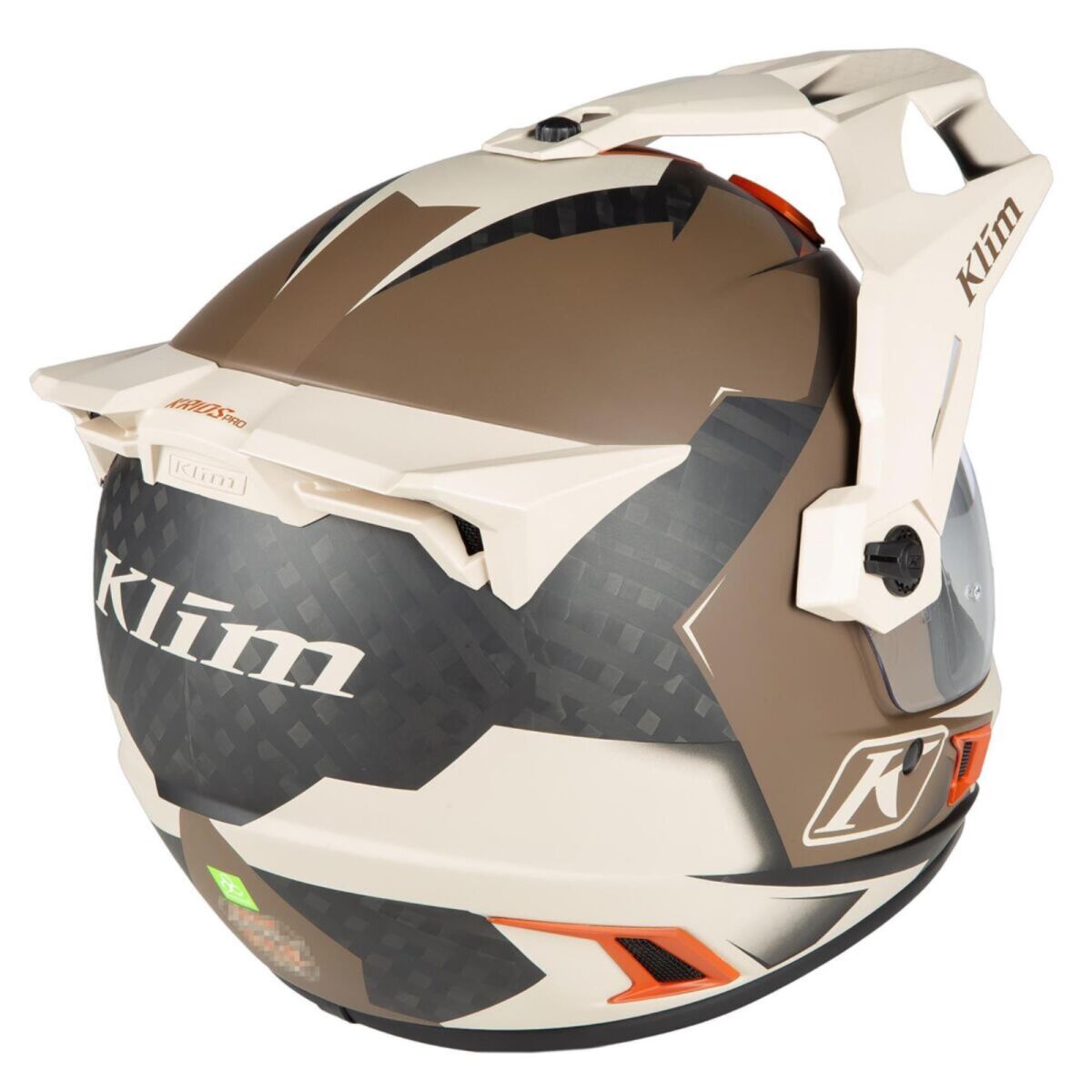 Klim Krios Pro Carbon Adv Rally Motosiklet Kaskı Kahverengi / Bej