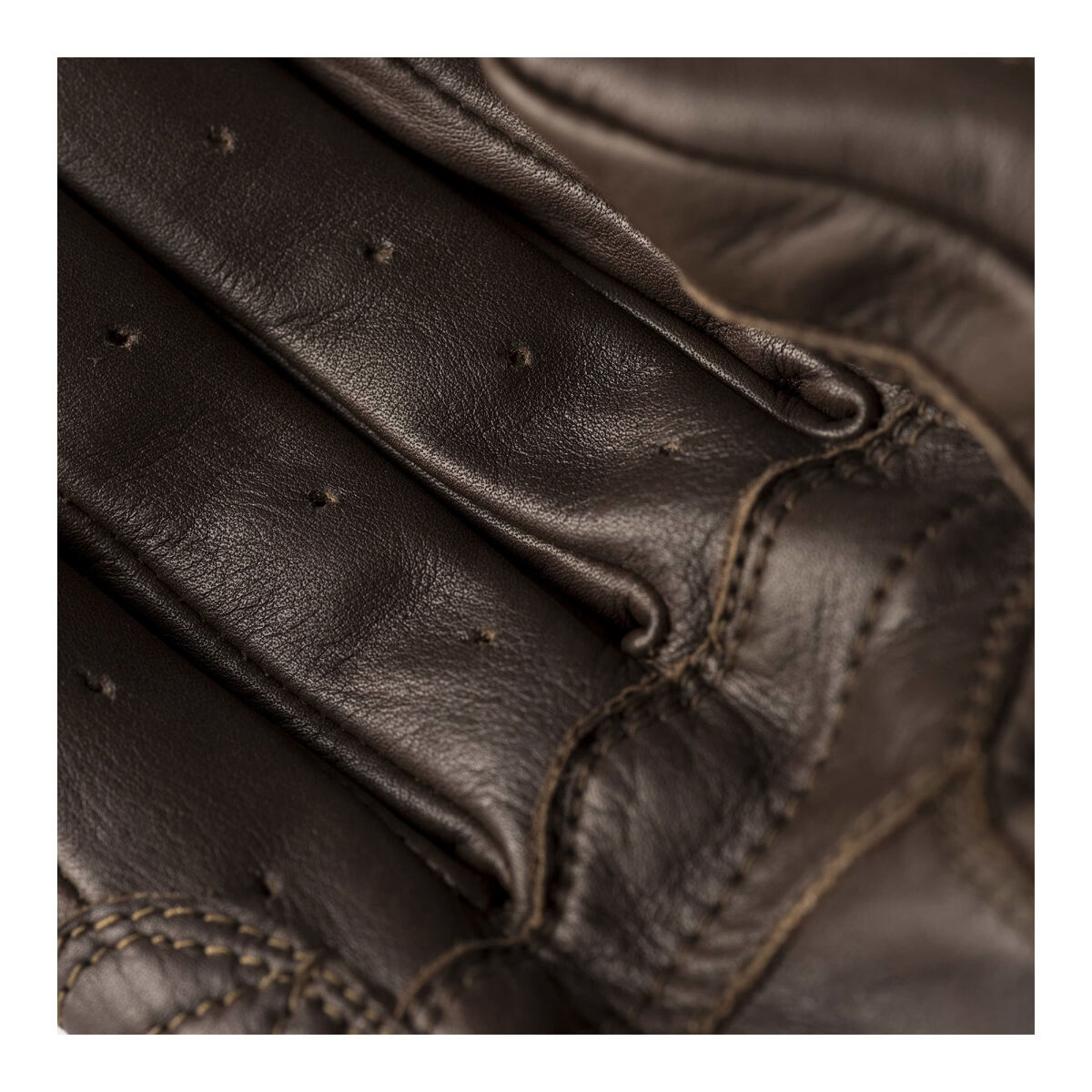 Blauer Banner Leather Protective Motorcycle Glove Brown