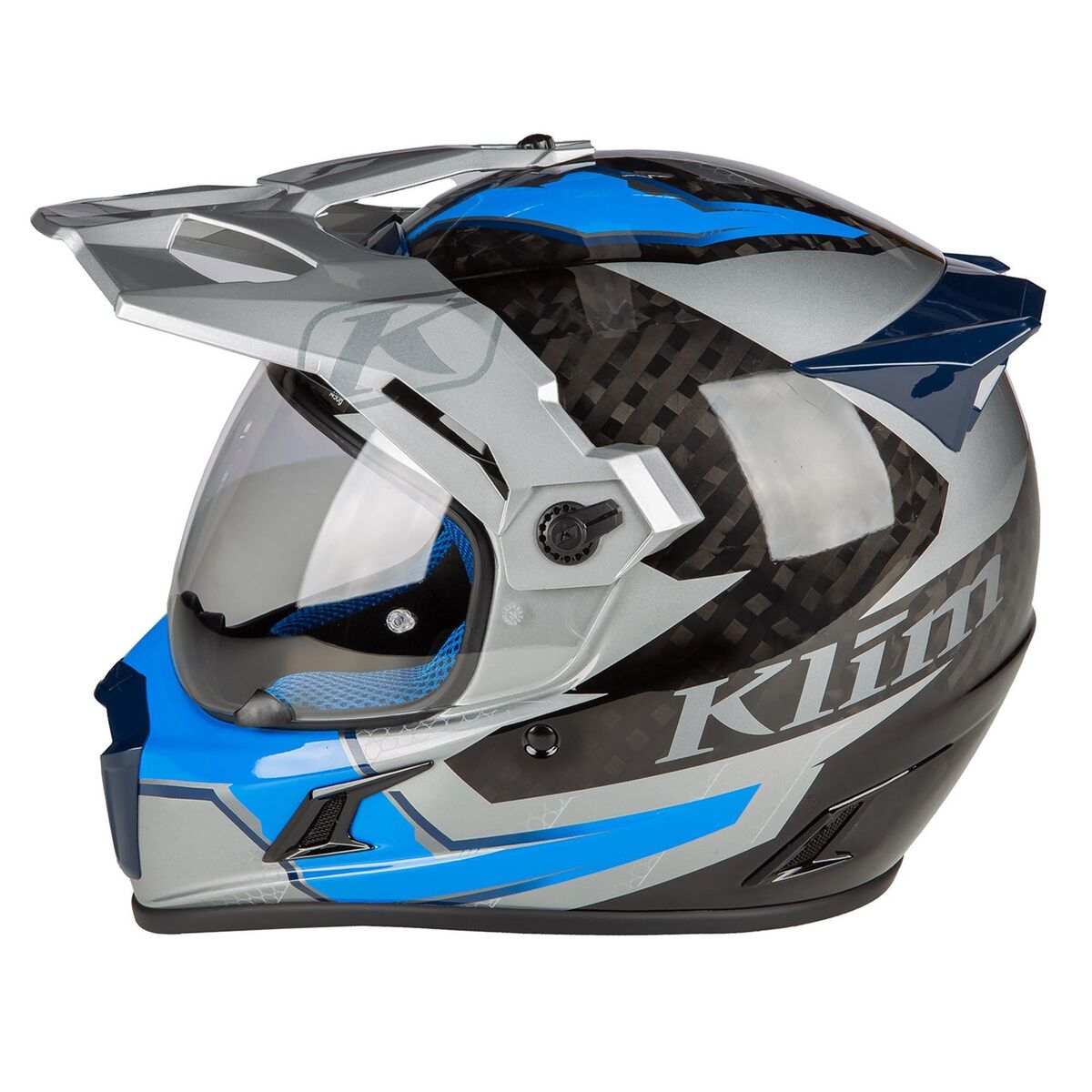 کلاه ایمنی موتورسیکلت Klim Krios Pro Adv Ventura مشکی / خاکستری / آبی