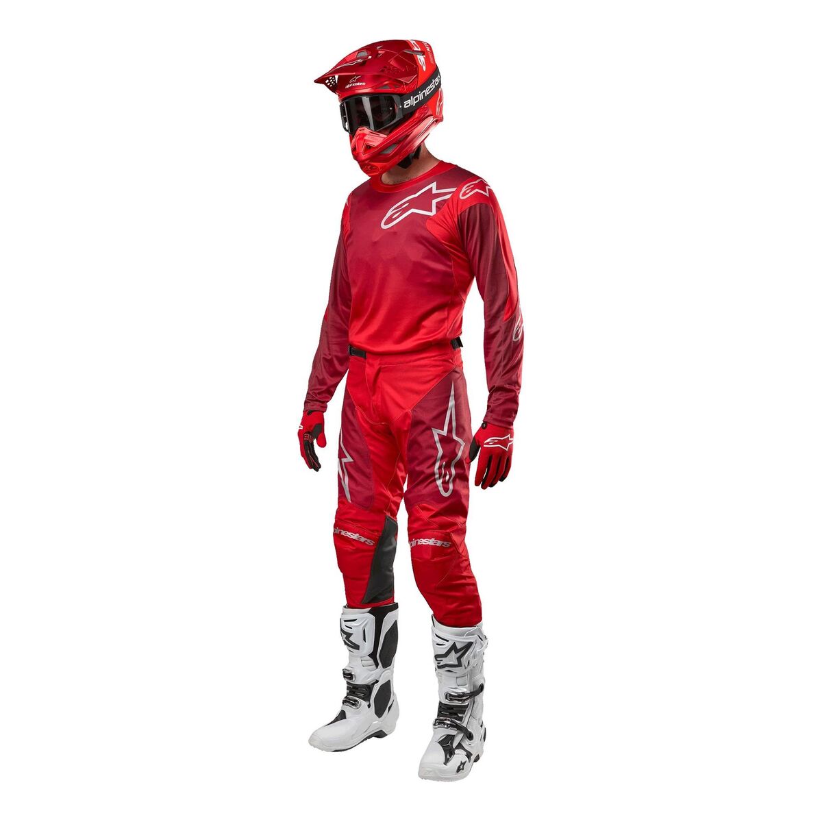 تجهیزات آفرود Alpinestars Racer Hoen کراس Motor جرسی قرمز
