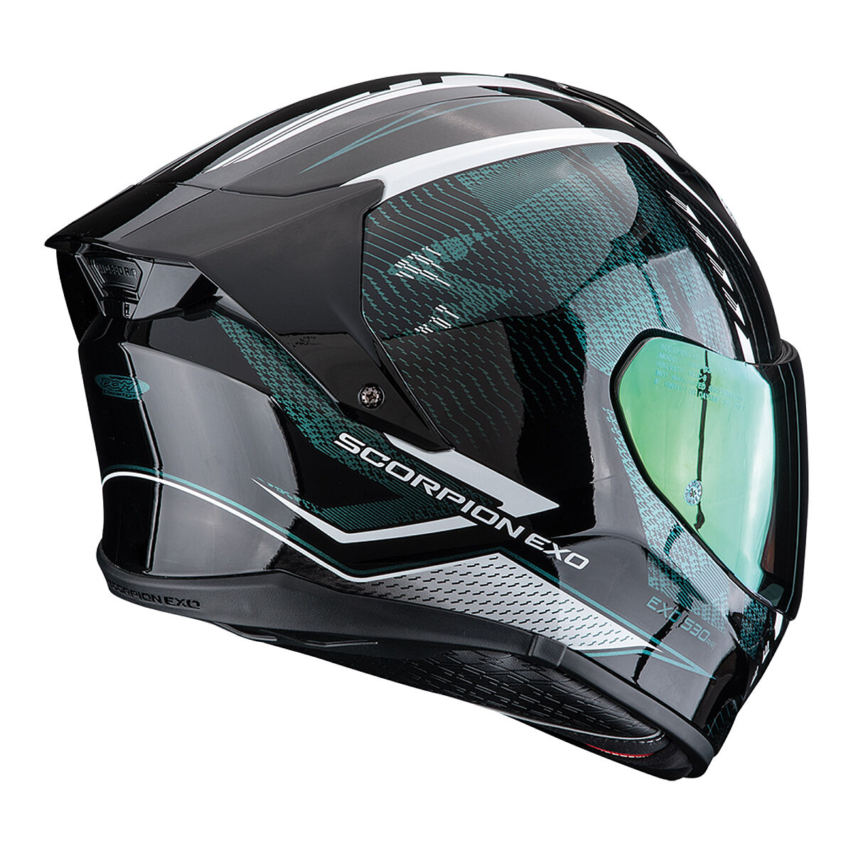 Scorpion EXO-530 Air Theras Kapalı Motorcycle Helmet Black / Chameleon