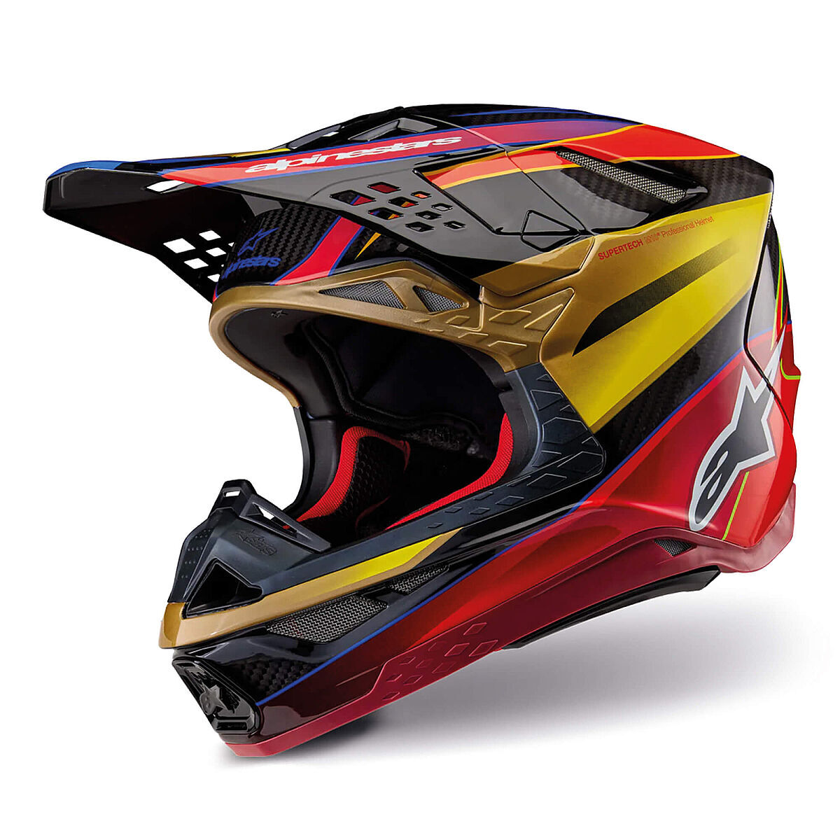 Alpinestars Supertech M10 Era Off-Road Helmet Red / Gold
