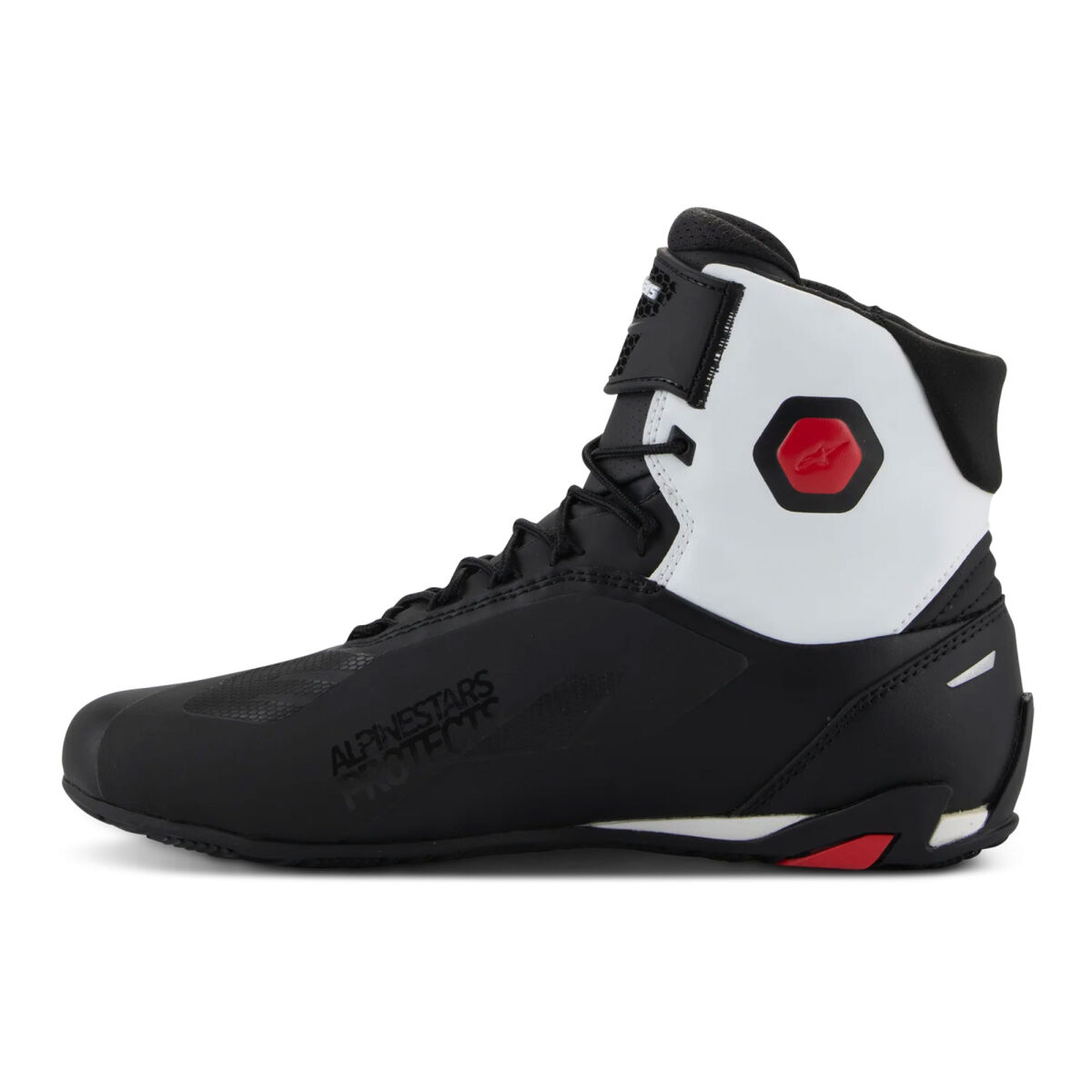 Alpinestars Faster-4 Korumalı Motosiklet Botu Siyah / Beyaz / Kırmızı