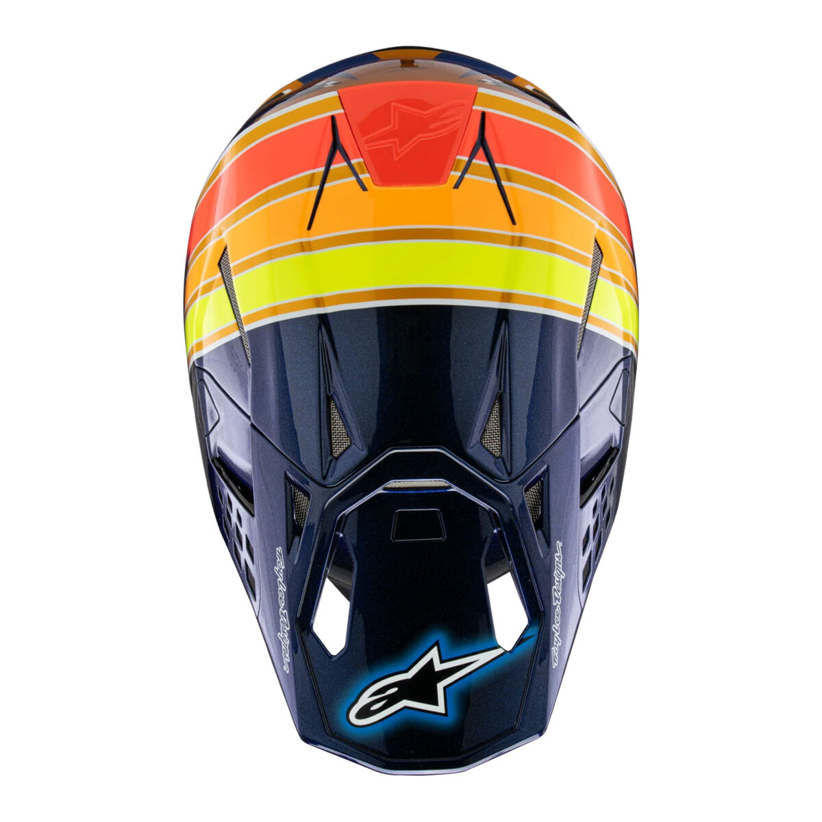 کلاه ایمنی موتورسیکلت Alpinestars Supertech M10 TLD 25 Limited آفرود کلاه ایمنی آبی/نارنجی