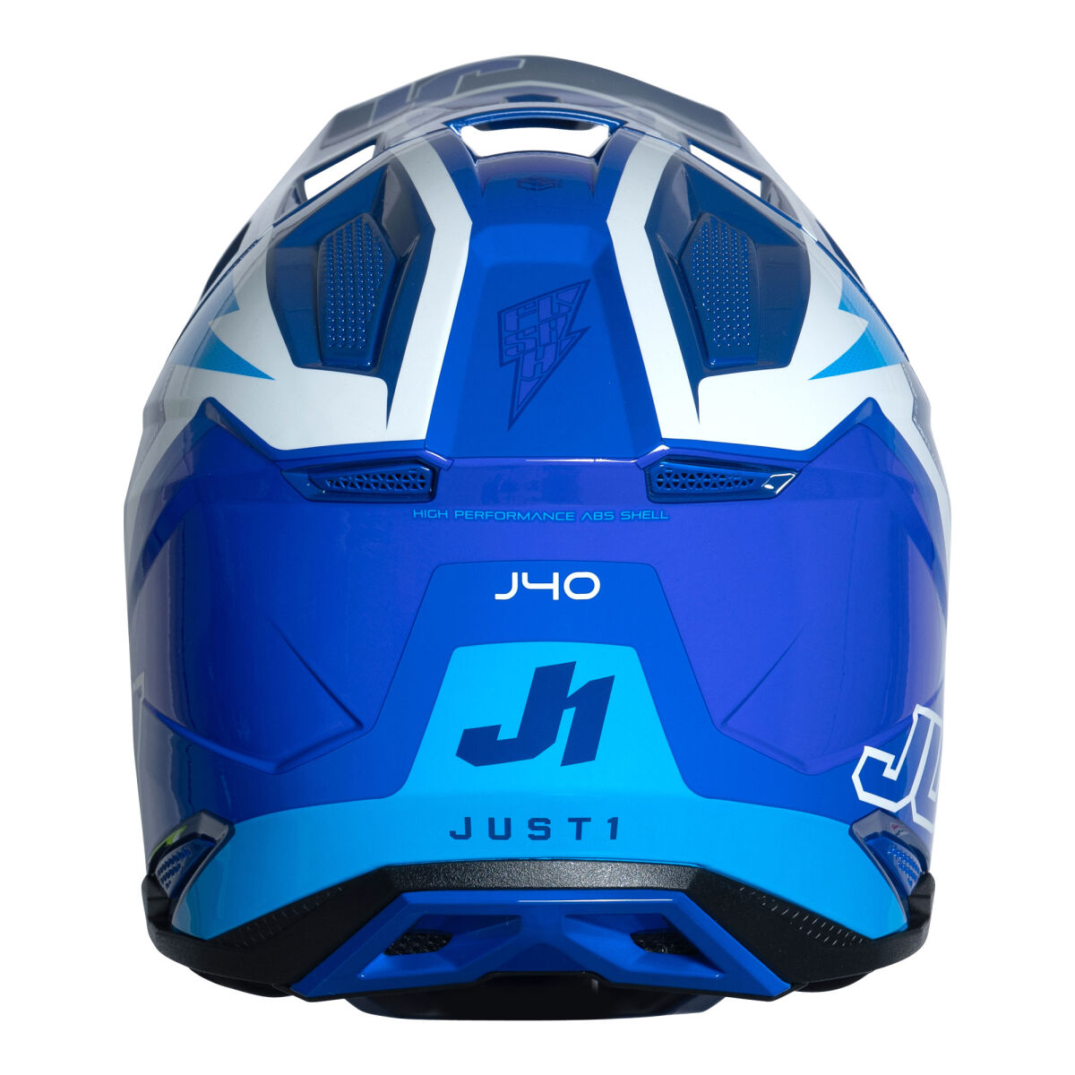 کلاه ایمنی موتورسیکلت Just1 J40 Flash آفرود کلاه ایمنی آبی / سفید