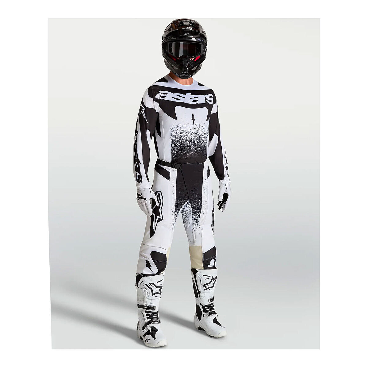 Alpinestars Techstar Swan Off-Road Motorcycle Pants Black / White