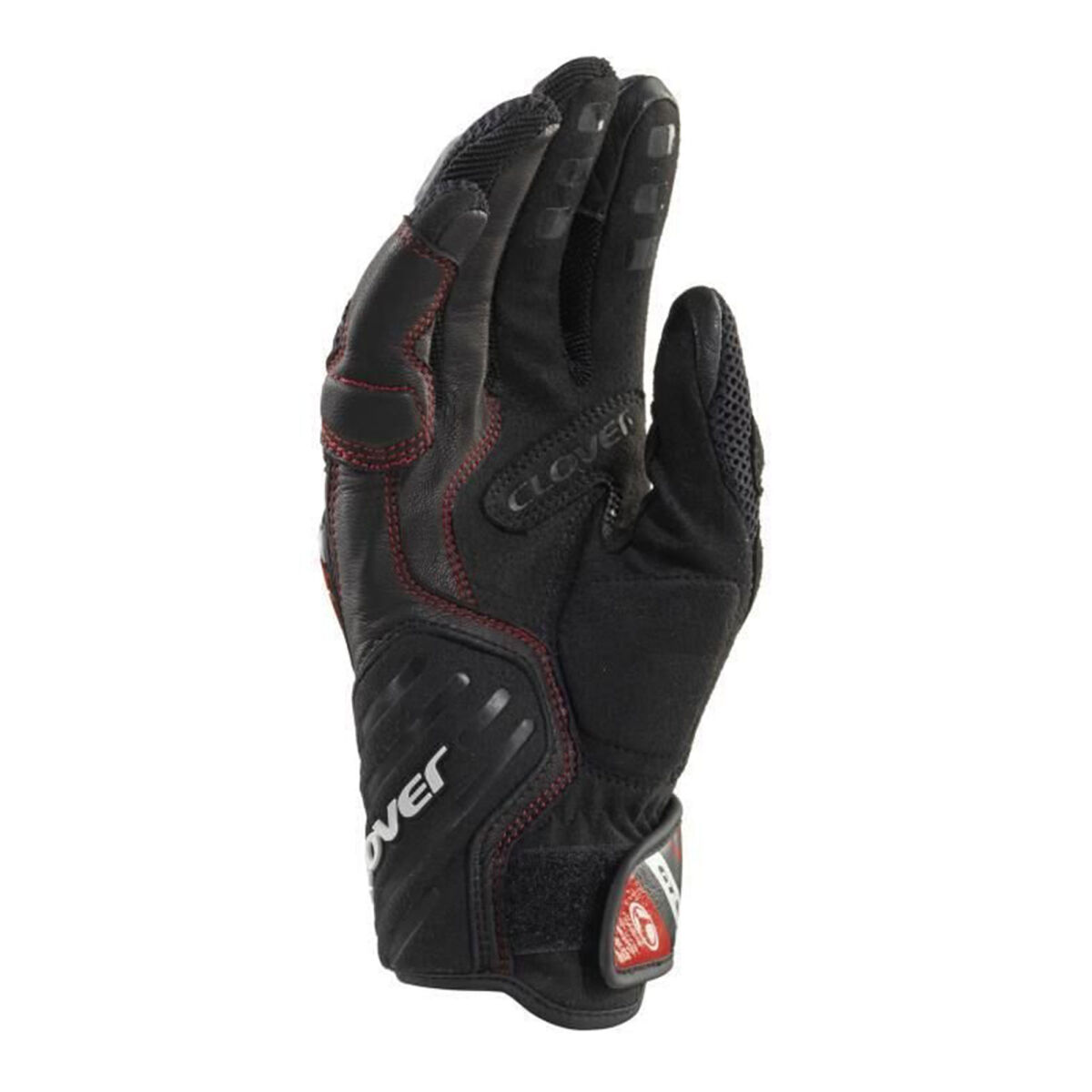 Clover GTS-3 Protective Summer Motorcycle Glove Black