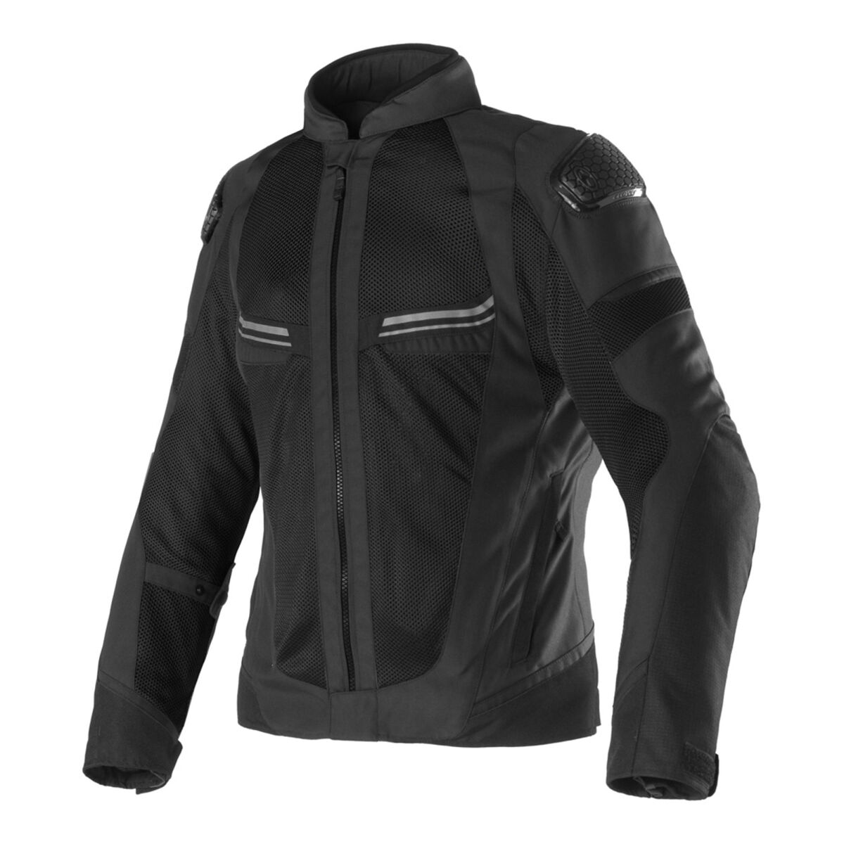Clover Airjet-6 Protective Summer Motorcycle Jacket Black