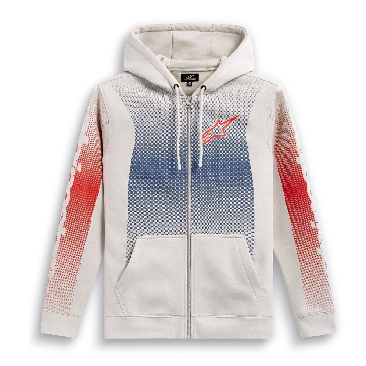 Alpinestars Arising Hoodie KapüşOnlu Sweatshirt White / Blue / Red