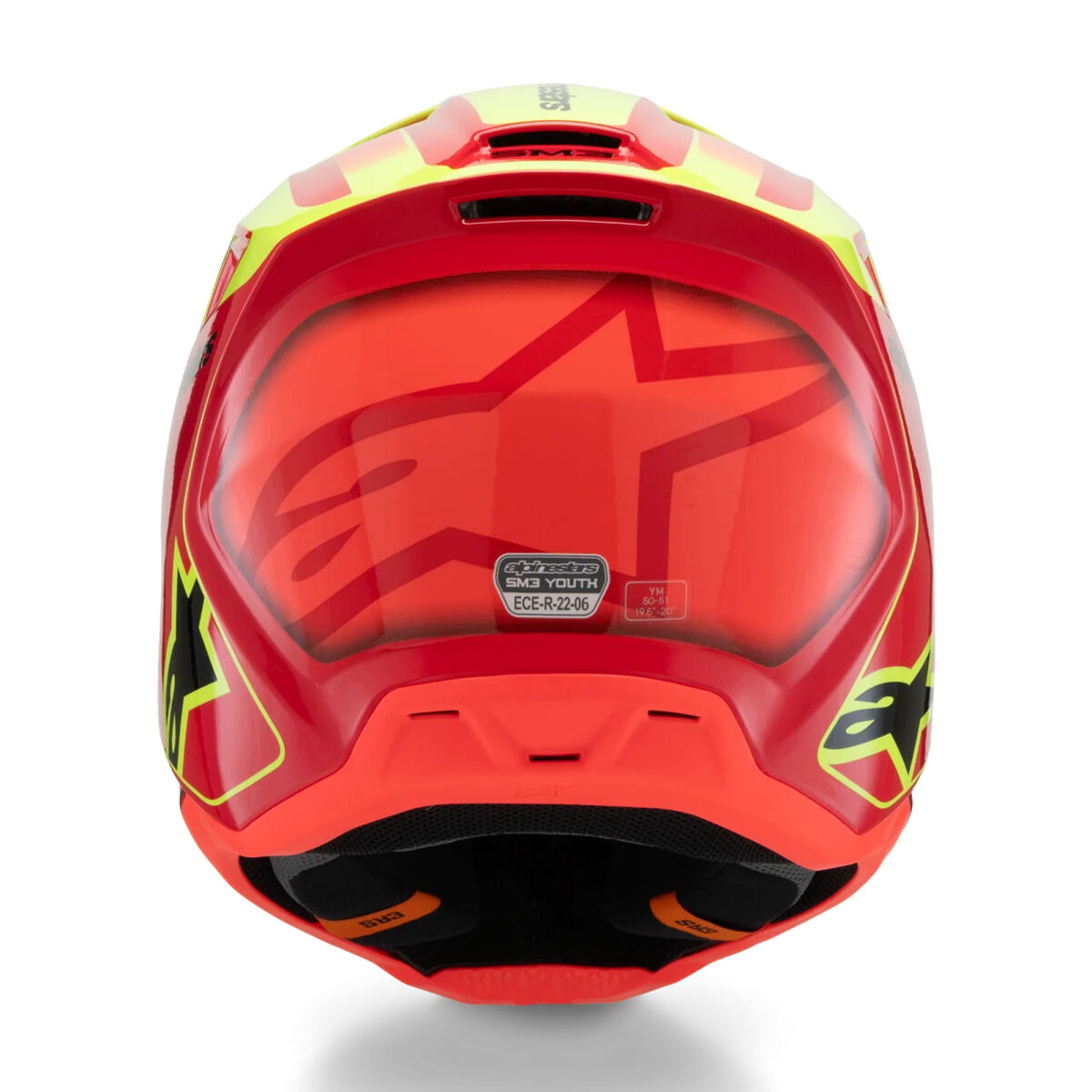 Alpinestars SM3 Youth Fray Off-Road Kids Youth Motorcycle Helmet Red / Yellow
