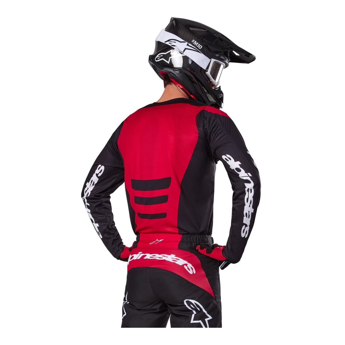 Alpinestars Fluid Haul Off-Road Motosiklet Jerseyi Siyah / Beyaz / Kırmızı