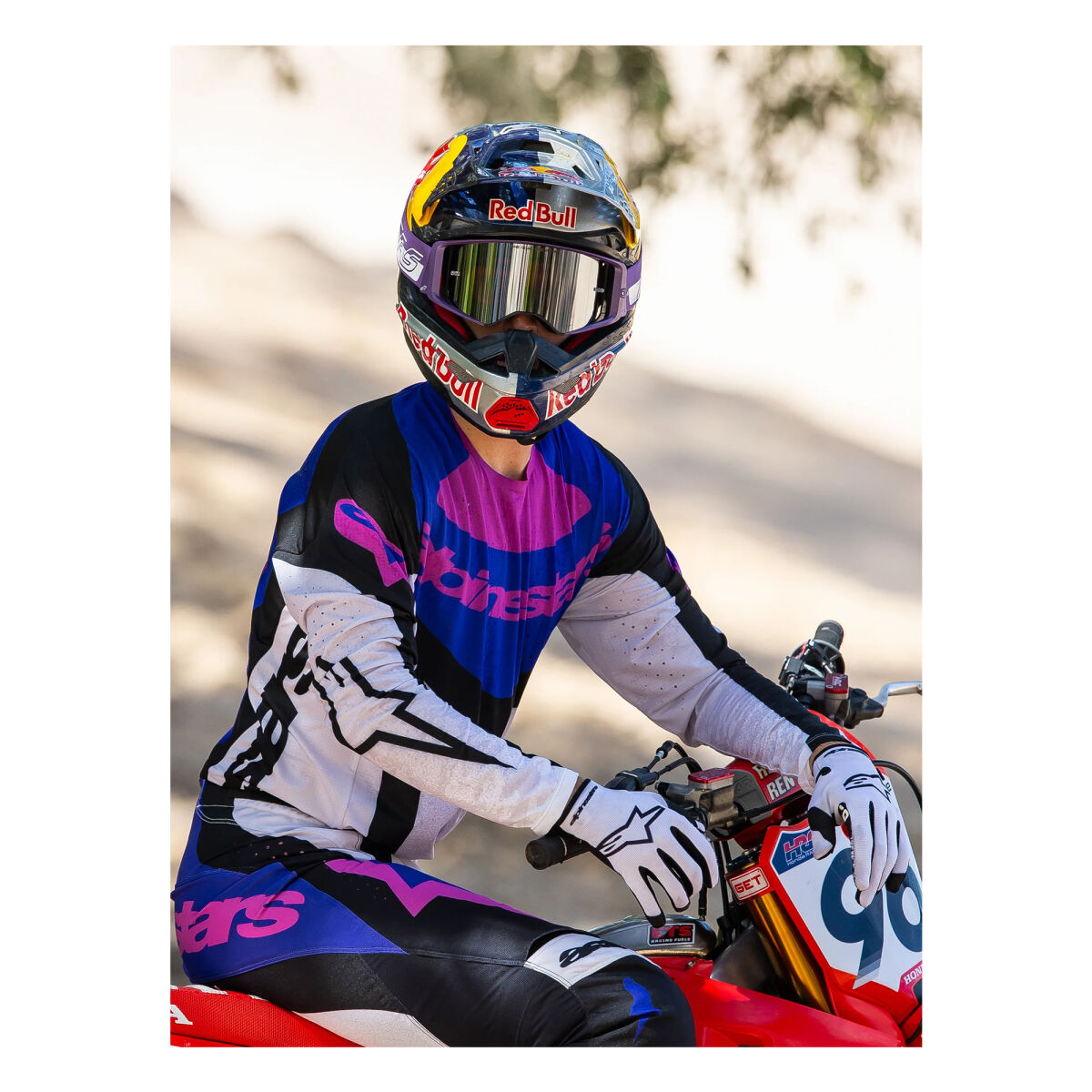 Alpinestars HUNTA96 XXV Limited Edition Supertech V Goggle Kros Gözlüğü Mor