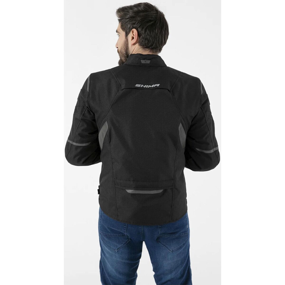 Shima Rush 2.0 Protective Motorcycle Jacket Black