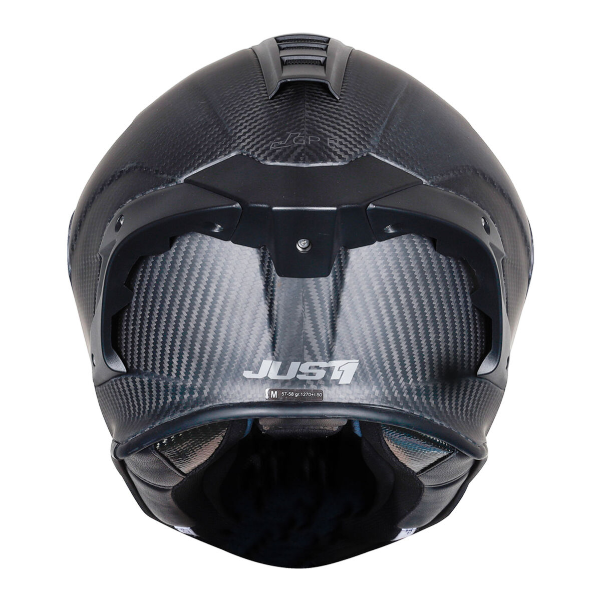Just1 J-GPR Carbon Kapalı Motorcycle Helmet Black