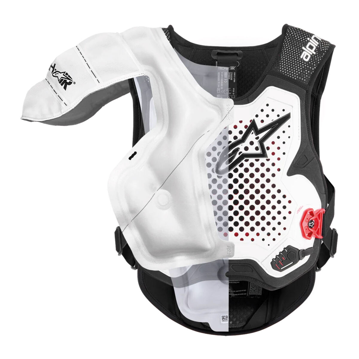 Alpinestars Tech-Air MX System (Motocross) Airbag Ceket Beyaz / Siyah