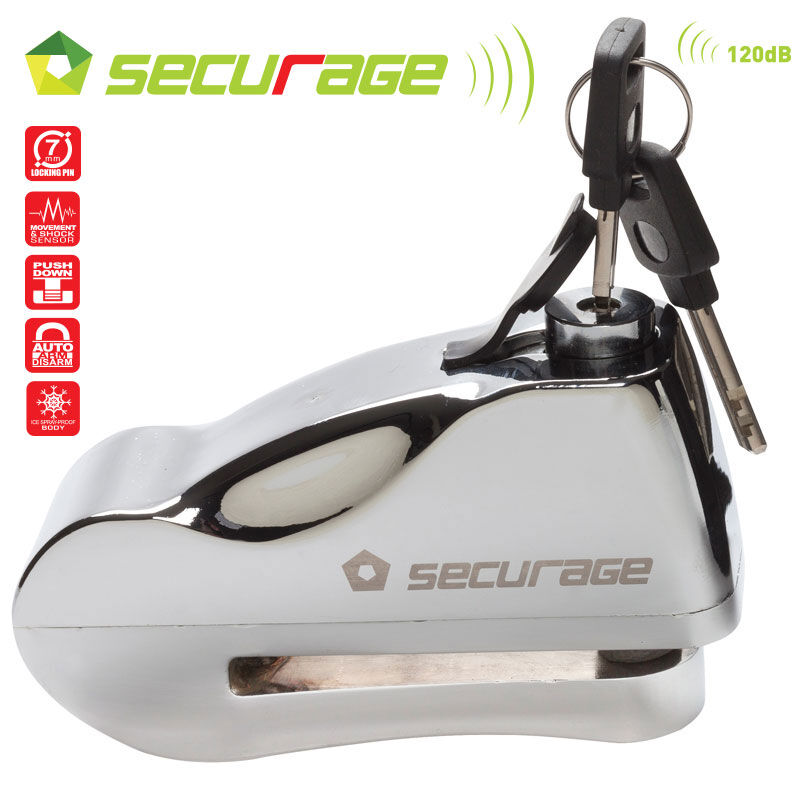 GARAJJ Securage Alarmlı Motorcycle Disk Kilidi (7mm)