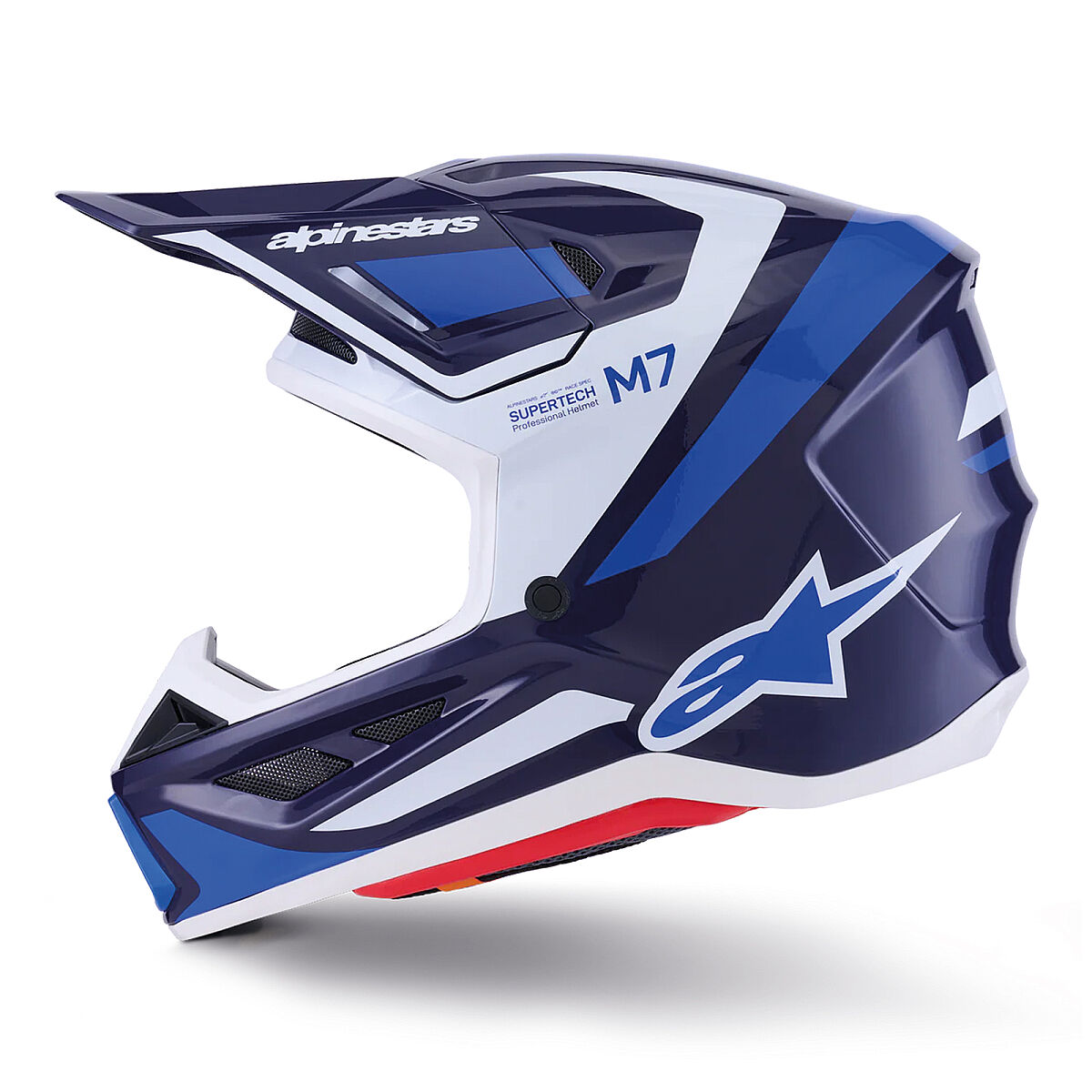 Alpinestars S-M7 Rise Off-Road Helmet Blue / White