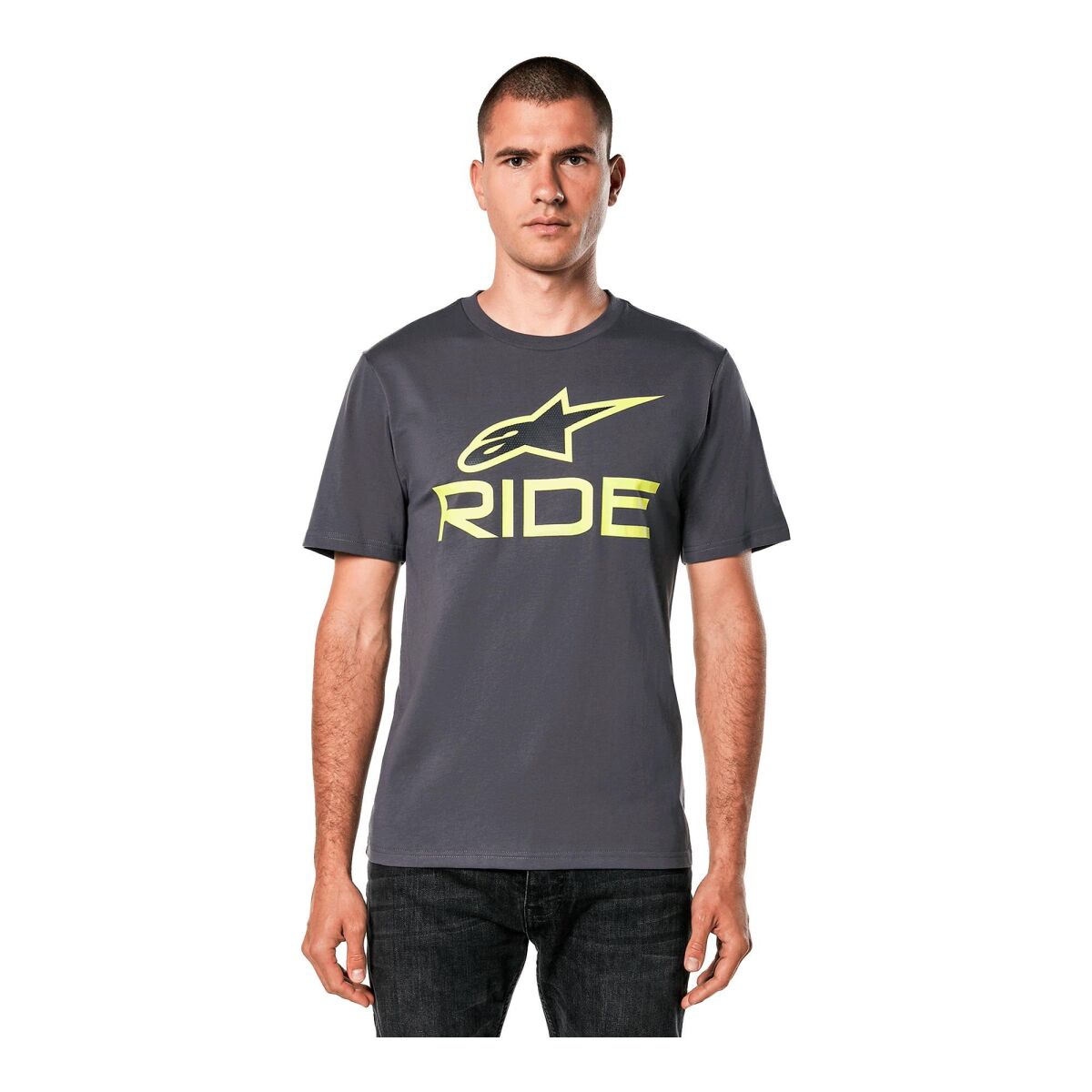 Alpinestars RIDE 4 CSF Tişört Gri / Sarı / Siyah