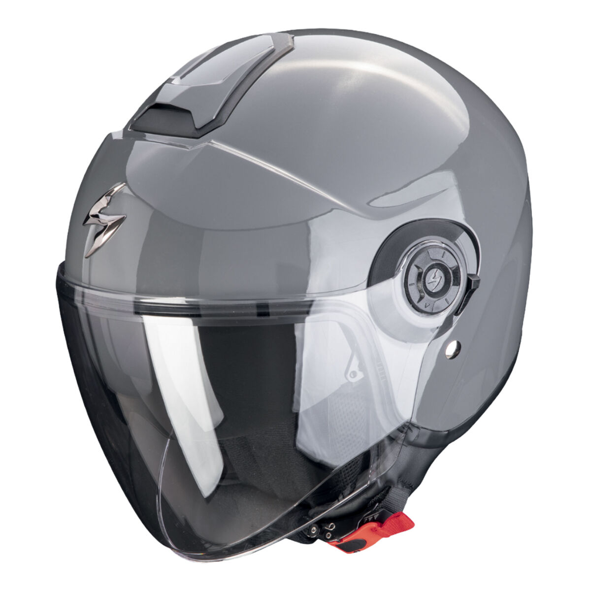 Scorpion EXO City 2 Vita Açık Motosiklet Kaskı Metalik Siyah / Beyaz