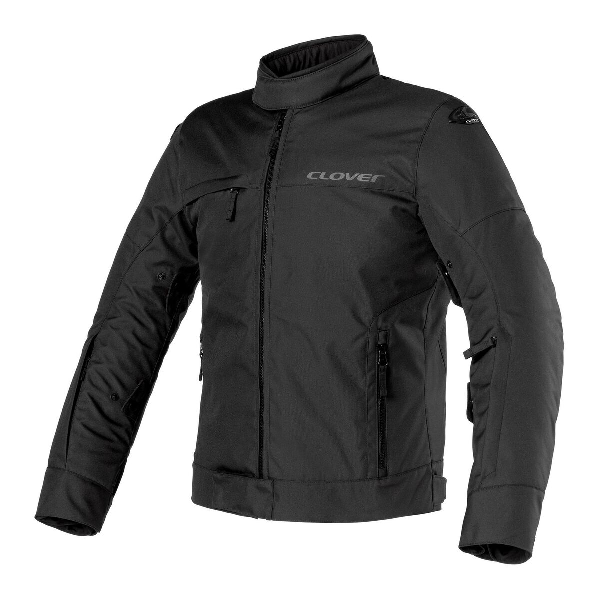 Clover Looping Protective Motorcycle Jacket Black