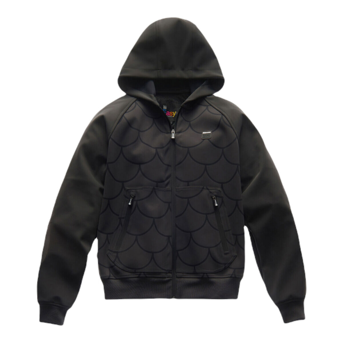 Blauer Easy Men Open Hoody Korumalı Motosiklet Montu Siyah