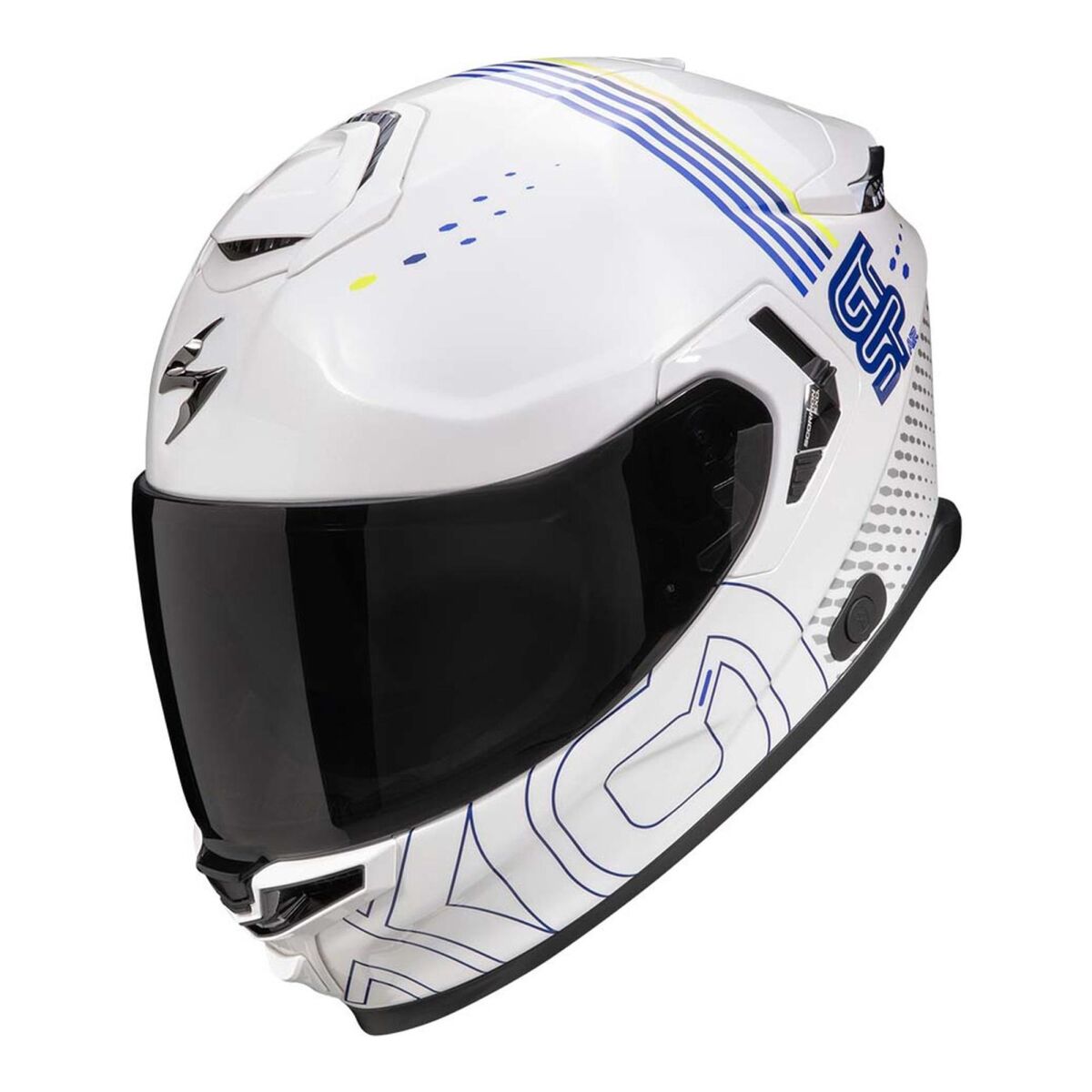 کلاه ایمنی موتورسیکلت Scorpion Apex GT-SP Air کربن Asphalt تمام‌صورت مشکی / آبی