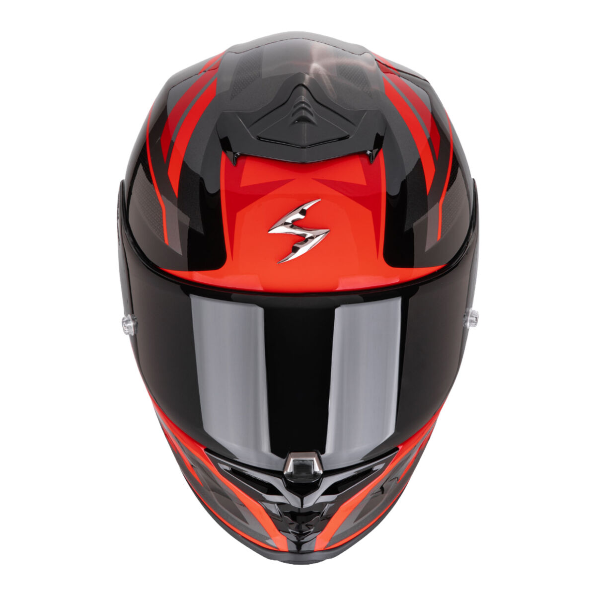کلاه ایمنی موتورسیکلت Scorpion EXO R1 Evo II Air Vital اسپرت مشکی / نقره‌ای / قرمز
