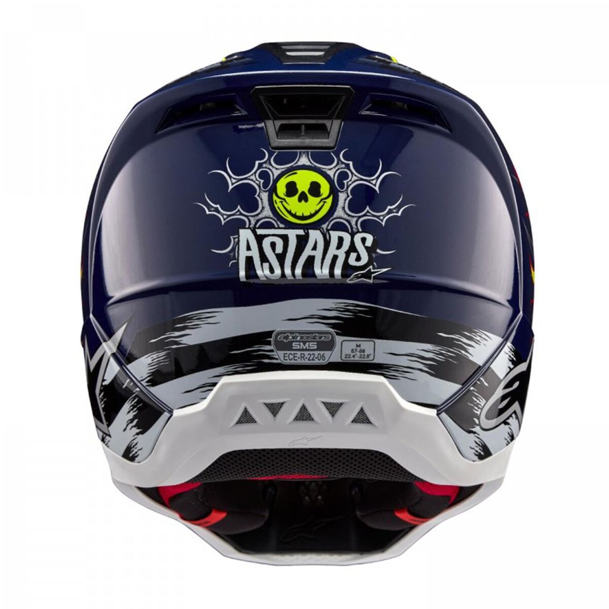Alpinestars SM5 Action 2 Off-Road Helmet Red / Blue / Yellow