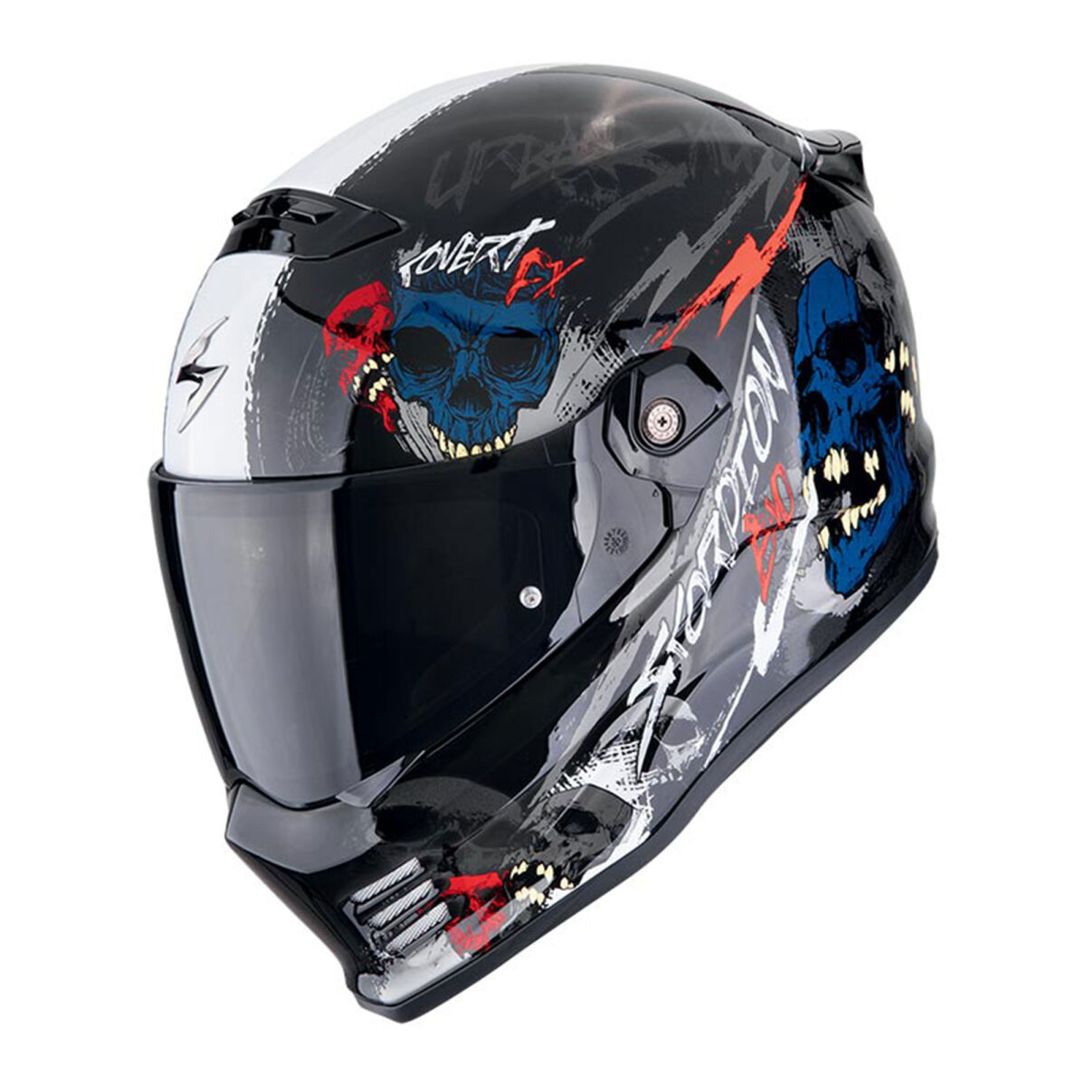 Scorpion Covert FX Danko Kapalı Motorcycle Helmet Grey / Red