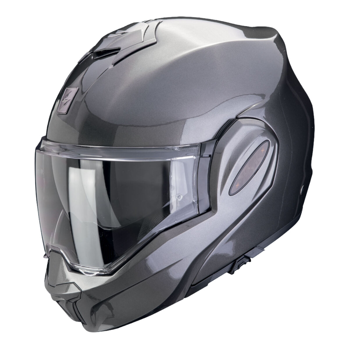 کلاه ایمنی موتورسیکلت Scorpion Exo-Tech Evo Pro Acuti فک بازشو موتورسیکلت خاکستری / مشکی / قرمز