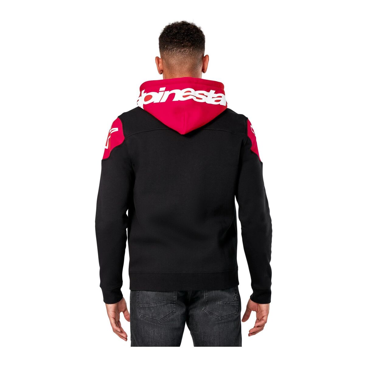 Alpinestars Velocity Hoodie Kapüşonlu Sweatshirt Siyah / Kırmızı