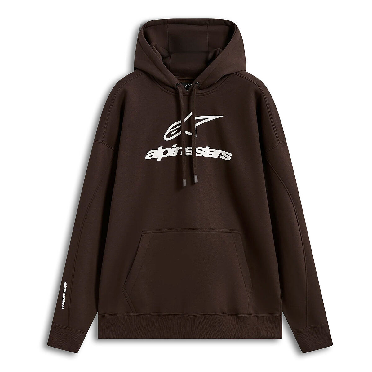 پوشاک روزمره موتور Alpinestars Prelude Oversize هودی کلاه‌دار سویشرت قهوه‌ای