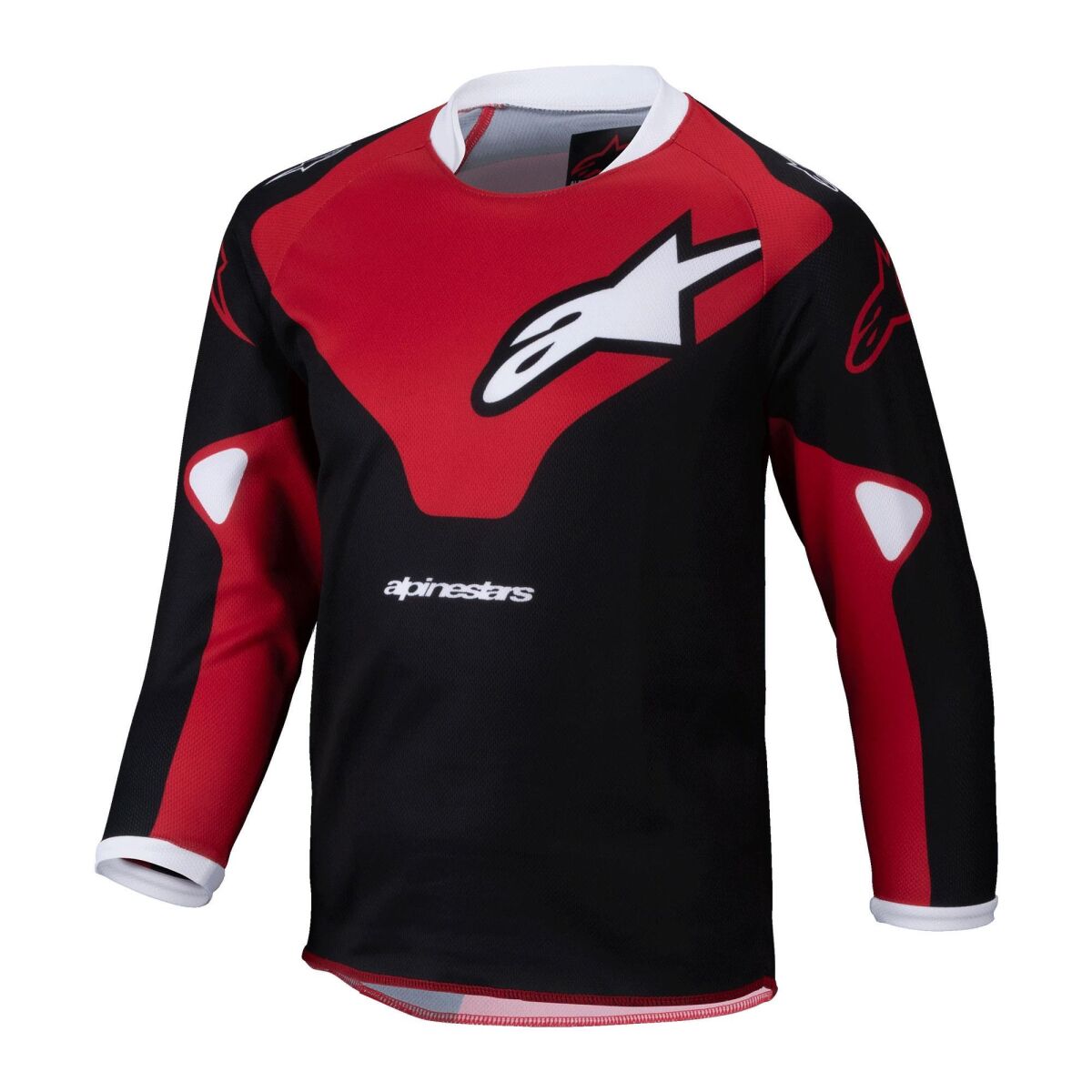 تجهیزات آفرود Alpinestars Kids Racer Veil کراس کودک موتورسیکلت جرسی مشکی / قرمز / سفید