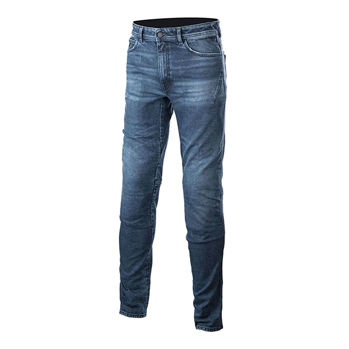 GARAJJ Alpinestars Sektor Regular Fit Denim Korumalı Motosiklet Pantolonu Açık Mavi