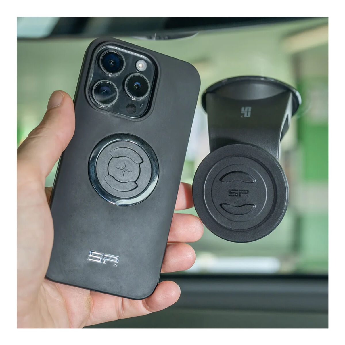 Sp Connect C+ Kablosuz Şarjlı Araç İçi Vantuzlu Manyetik Bağlantı Siyah