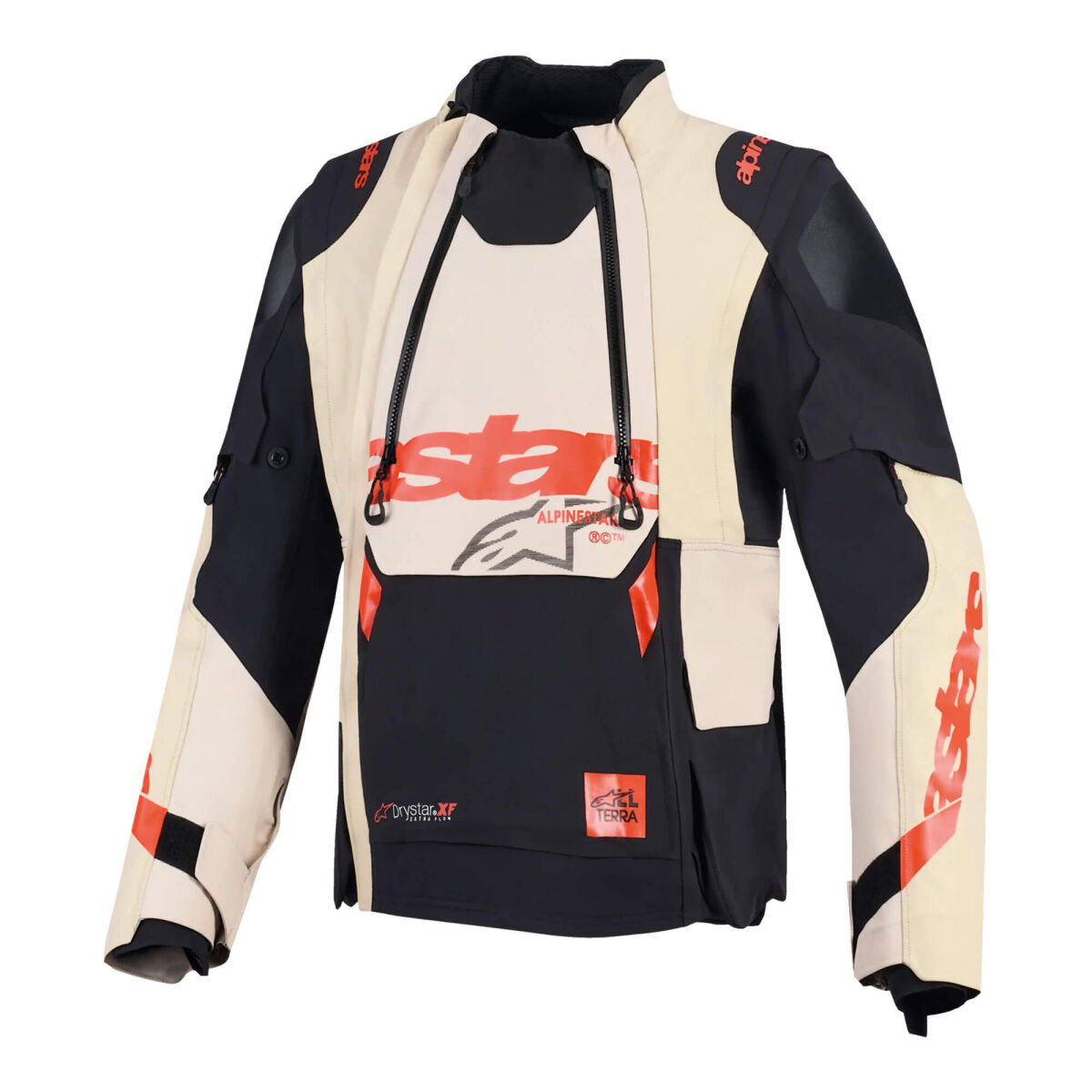 کاپشن موتورسیکلت Alpinestars Halo Pro DS محافظ‌دار Krem / مشکی