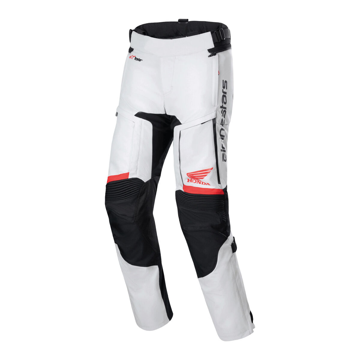 شلوار موتورسیکلت Alpinestars Honda Bogota Pro Drystar محافظ‌دار خاکستری / مشکی / قرمز