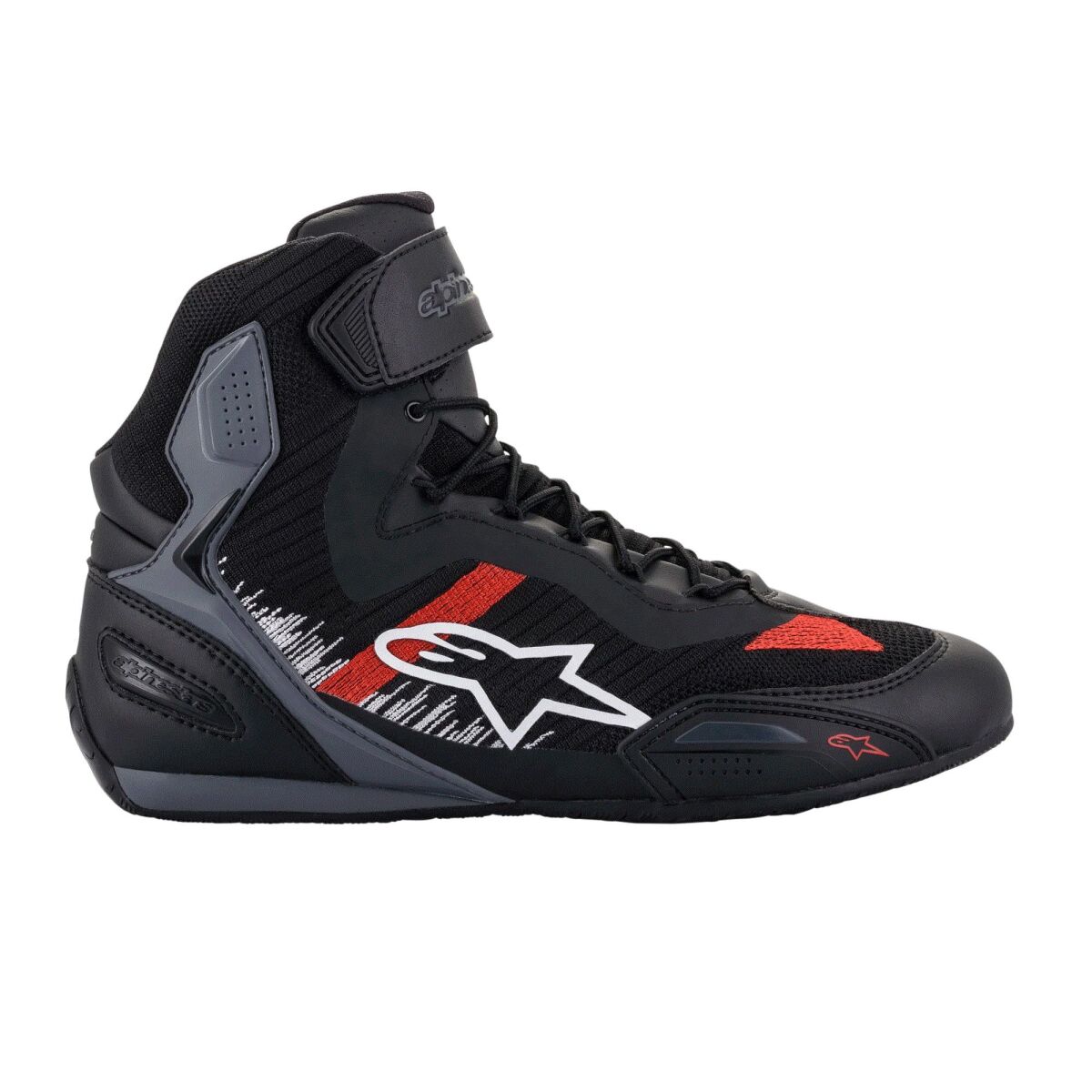 Alpinestars Faster-3 Rideknit Protective Motorcycle Boot Black / Red