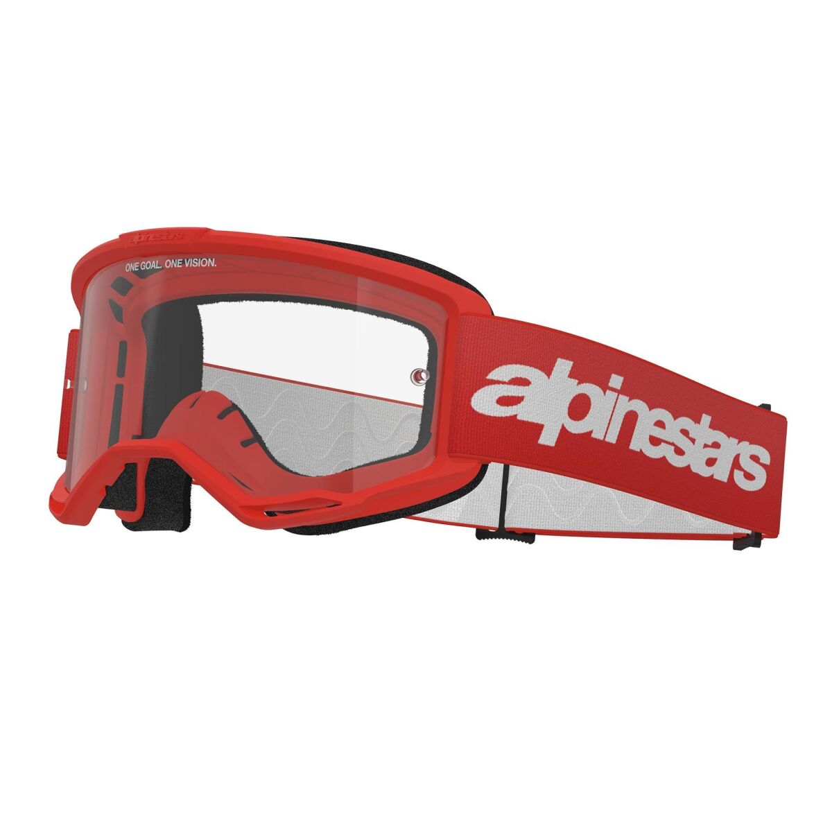Alpinestars Vision 3 Wordmark Goggle Motocross Goggles Red