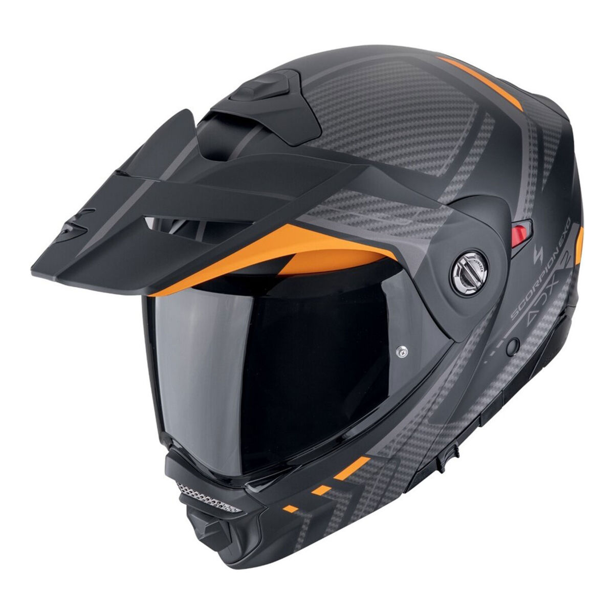 Scorpion ADX-2 Kamps Adv Motosiklet Kaskı Gri / Kırmızı