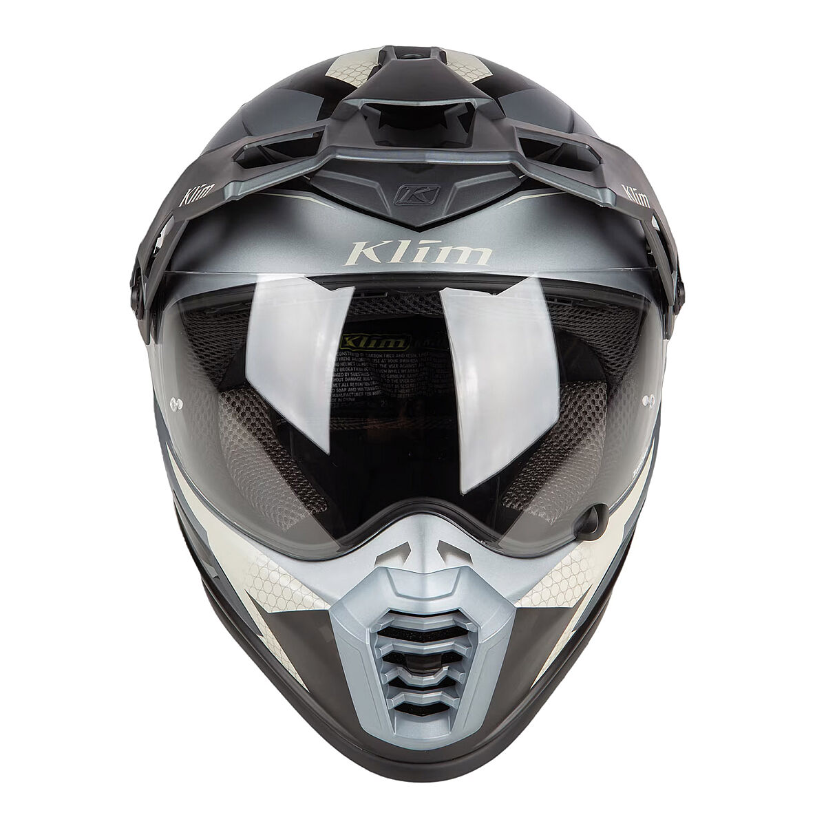 Klim Krios Pro Carbon Charger Adv Rally Motosiklet Kaskı Gri