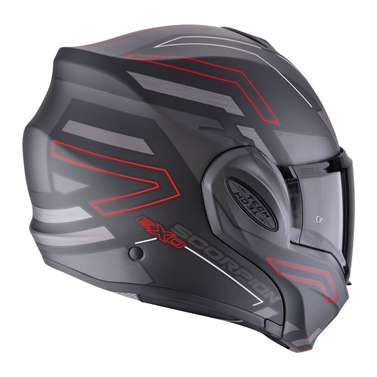 Scorpion Exo-Tech Evo Conquer ÇEne AçıLabilir Motorcycle Helmet Matte Black / Red