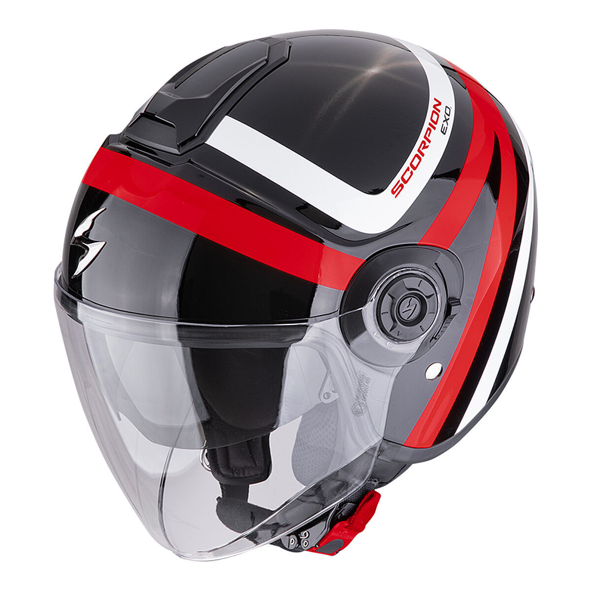 Scorpion EXO City 2 Vita Light Motorcycle Helmet Metalik Black / White