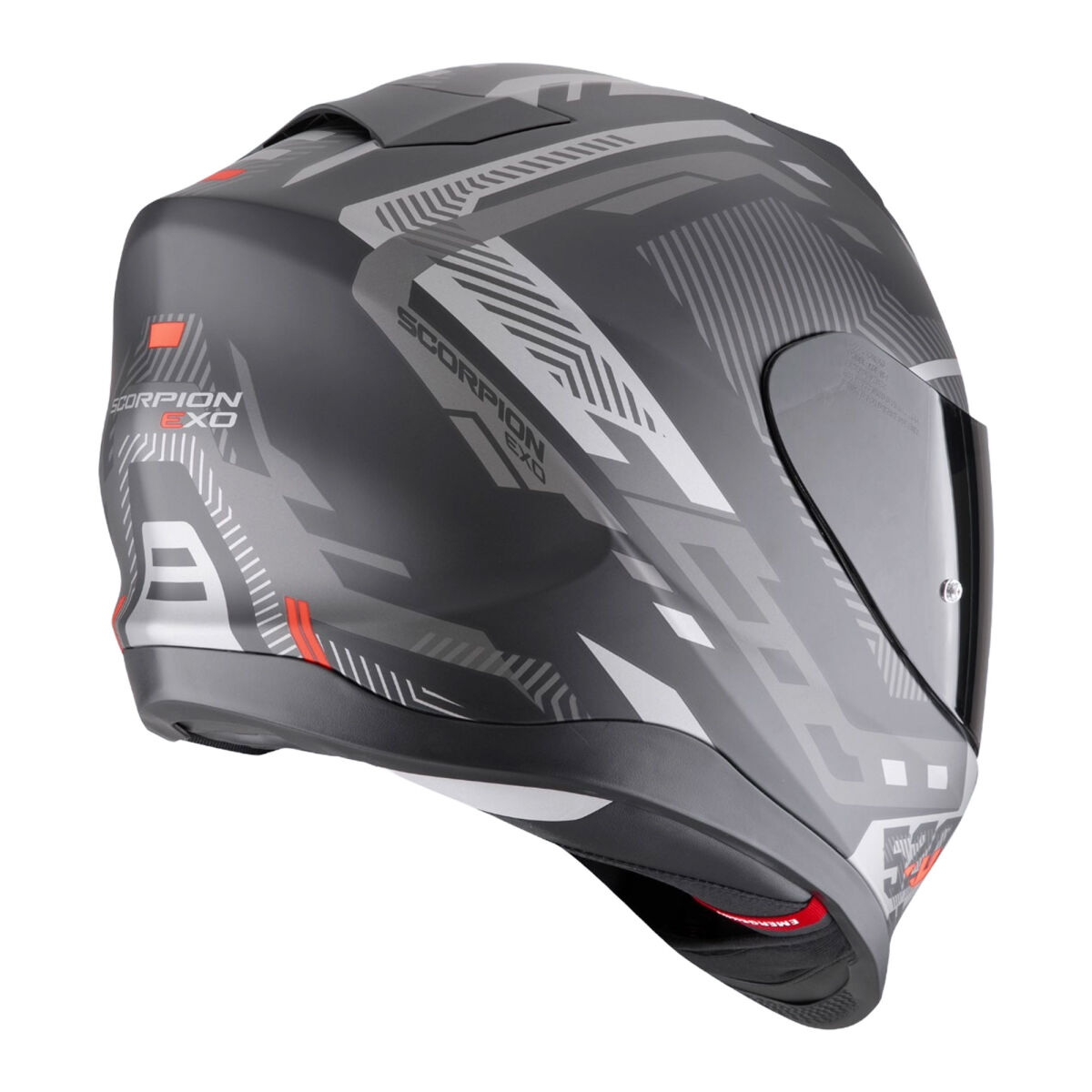 Scorpion EXO 520 Evo Air Ranka Kapalı Motorcycle Helmet Matte Black / Grey / Red