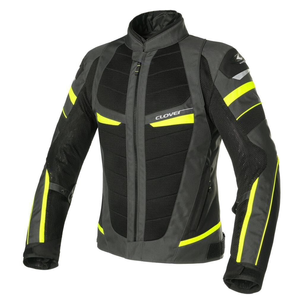 Clover RainJet-2 WP Protective Motorcycle Jacket Dark Grey