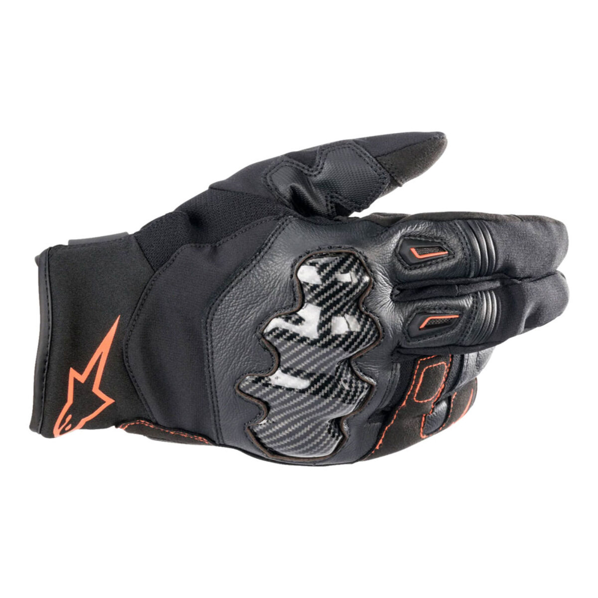 دستکش موتورسیکلت Alpinestars SMX-1 Drystar محافظ‌دار مشکی / قرمز