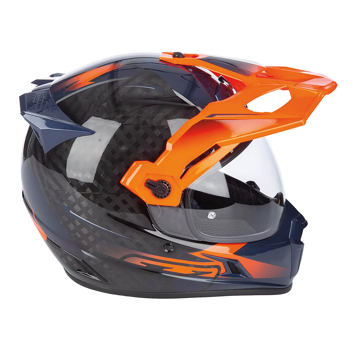 کلاه ایمنی موتورسیکلت Klim Krios Pro کربن Echo Adv Rally مشکی / نارنجی