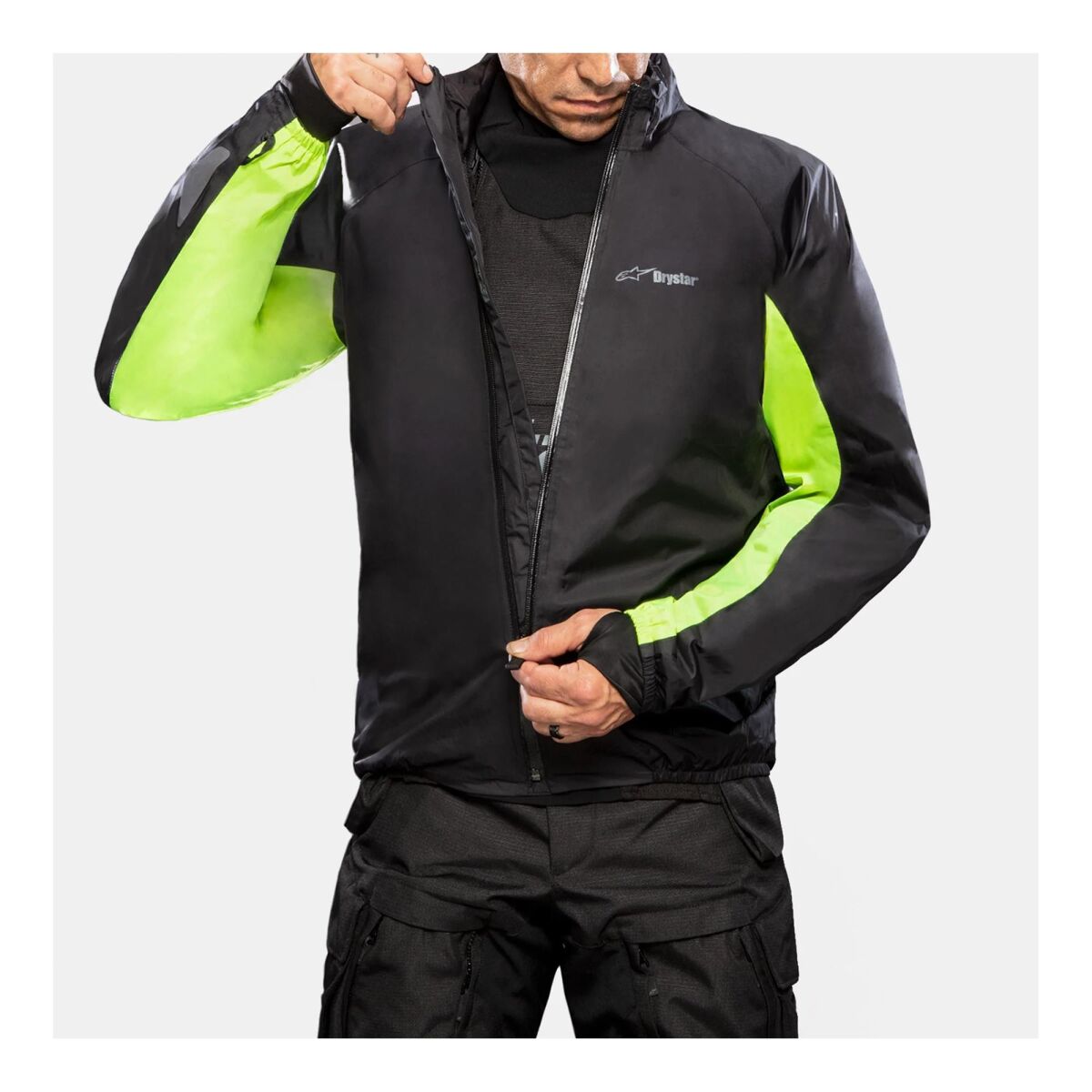 Alpinestars Halo Drystar Korumalı Motosiklet Montu Siyah / Siyah