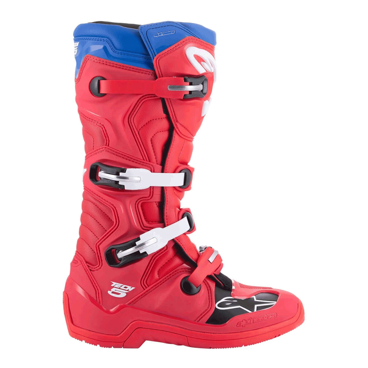 بوت موتورسیکلت Alpinestars TECH 5 کراس قرمز / آبی / سفید / مشکی